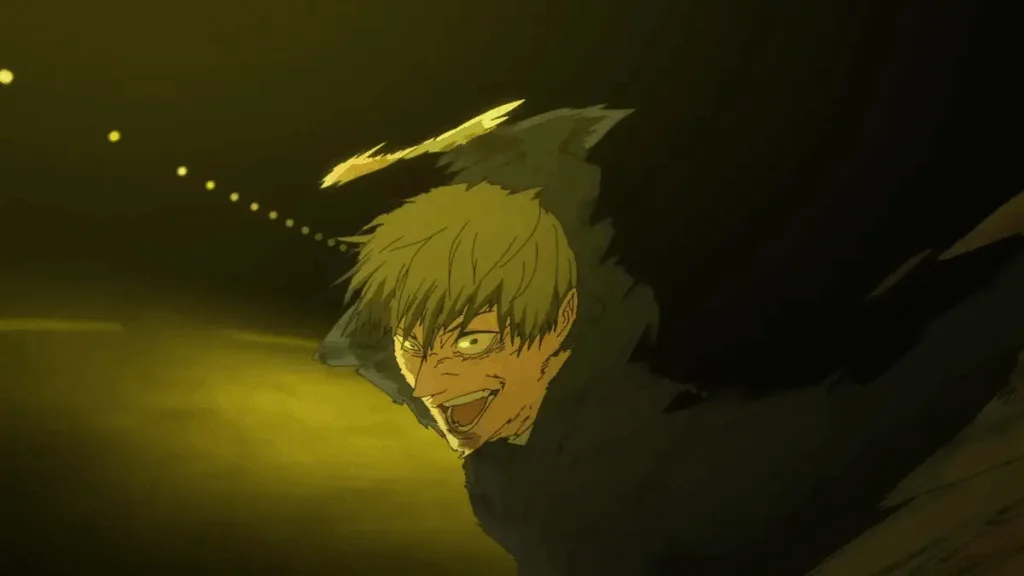 Naoya Zenin from Jujutsu Kaisen with a maniacal expression